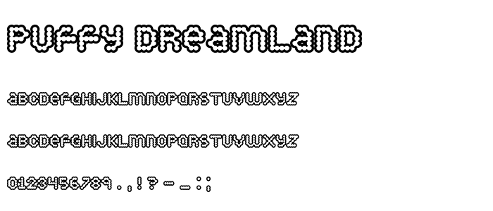 Puffy Dreamland font